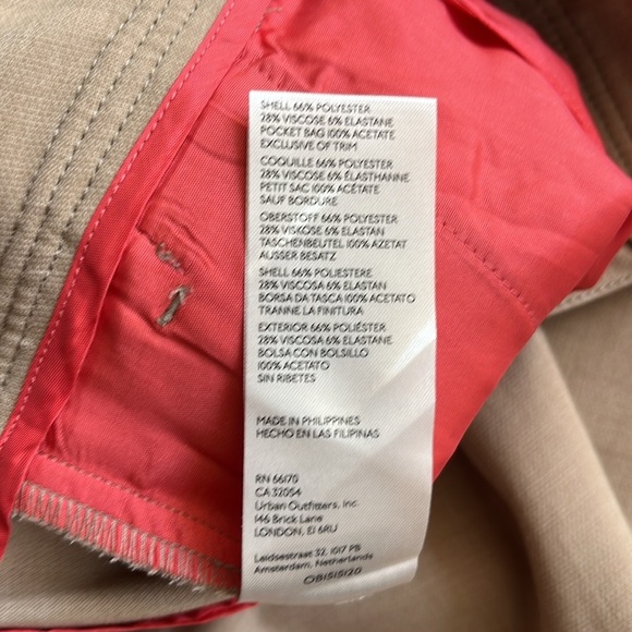 NWT Anthropologie Maeve Tailor Wide Leg Soft Trouser Pants Honey Camel Belt 8 M - Picture 9 of 10